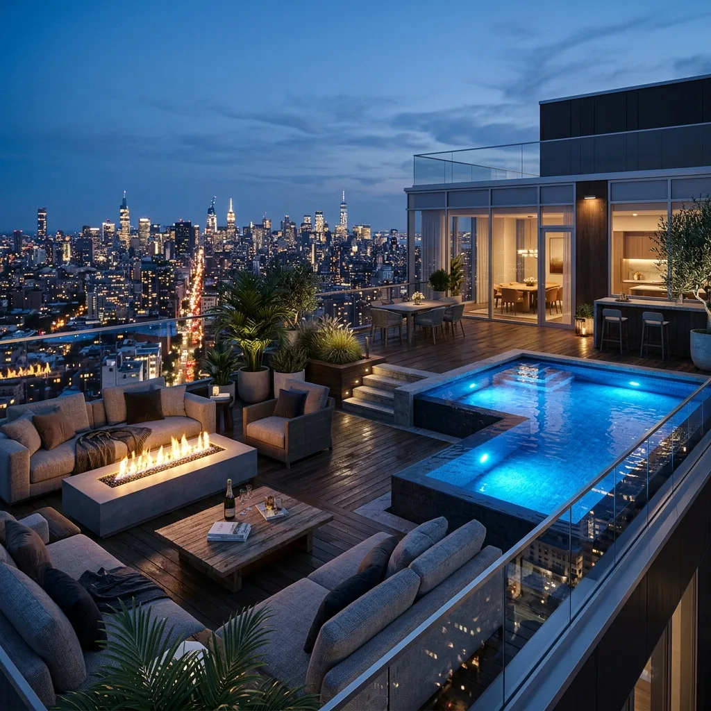 Penthouse Rooftop Terrace & Plunge Pool